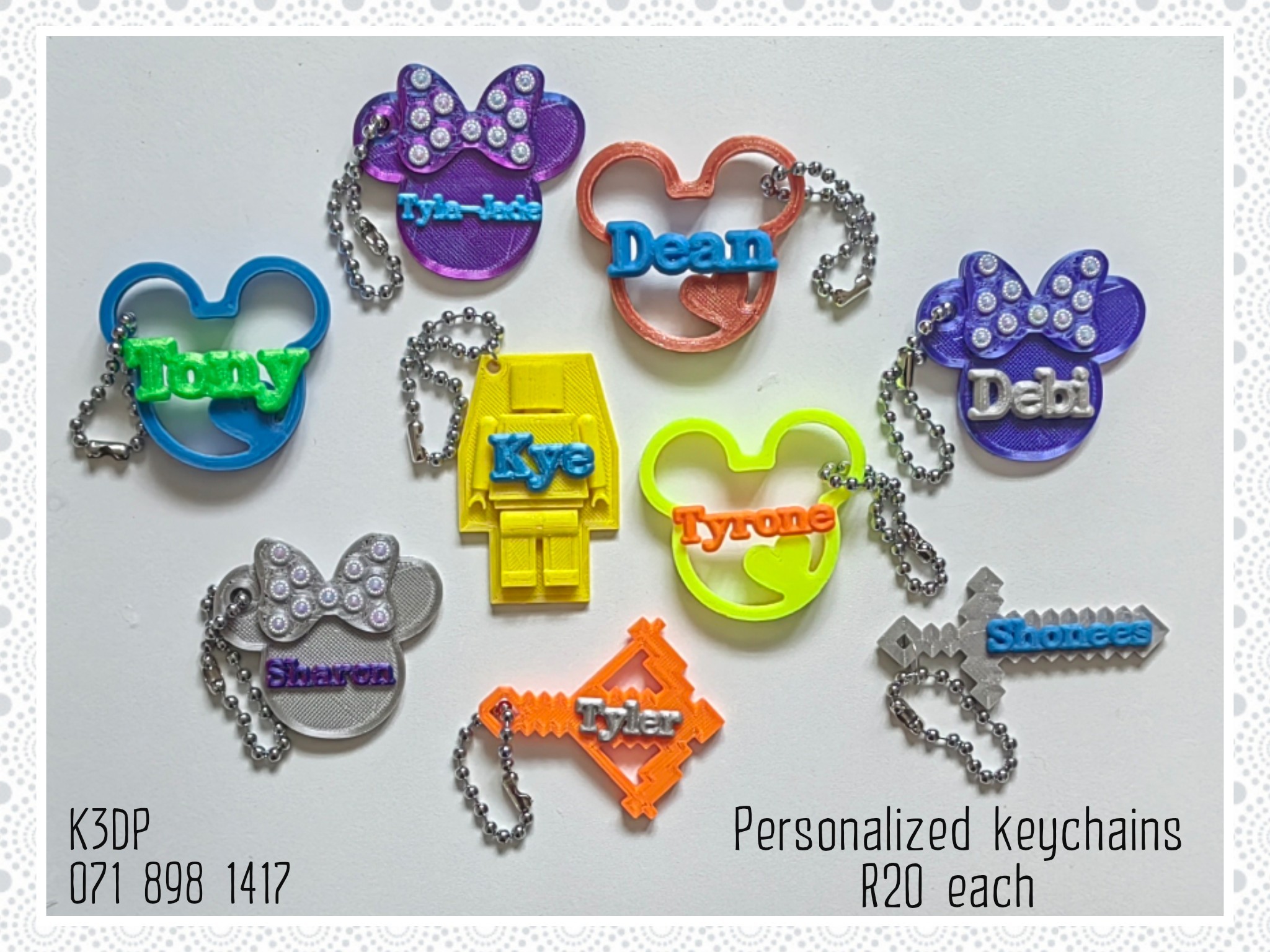 Personalized keychains