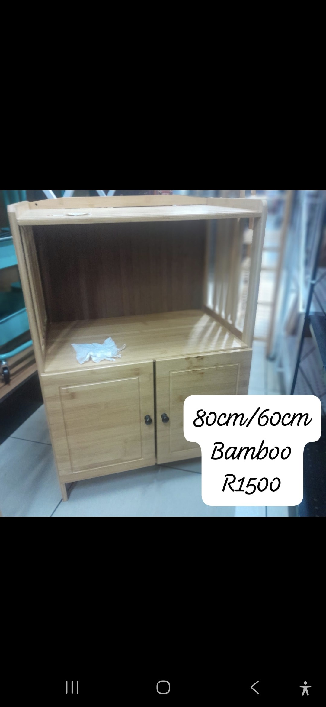 Bamboo display stand