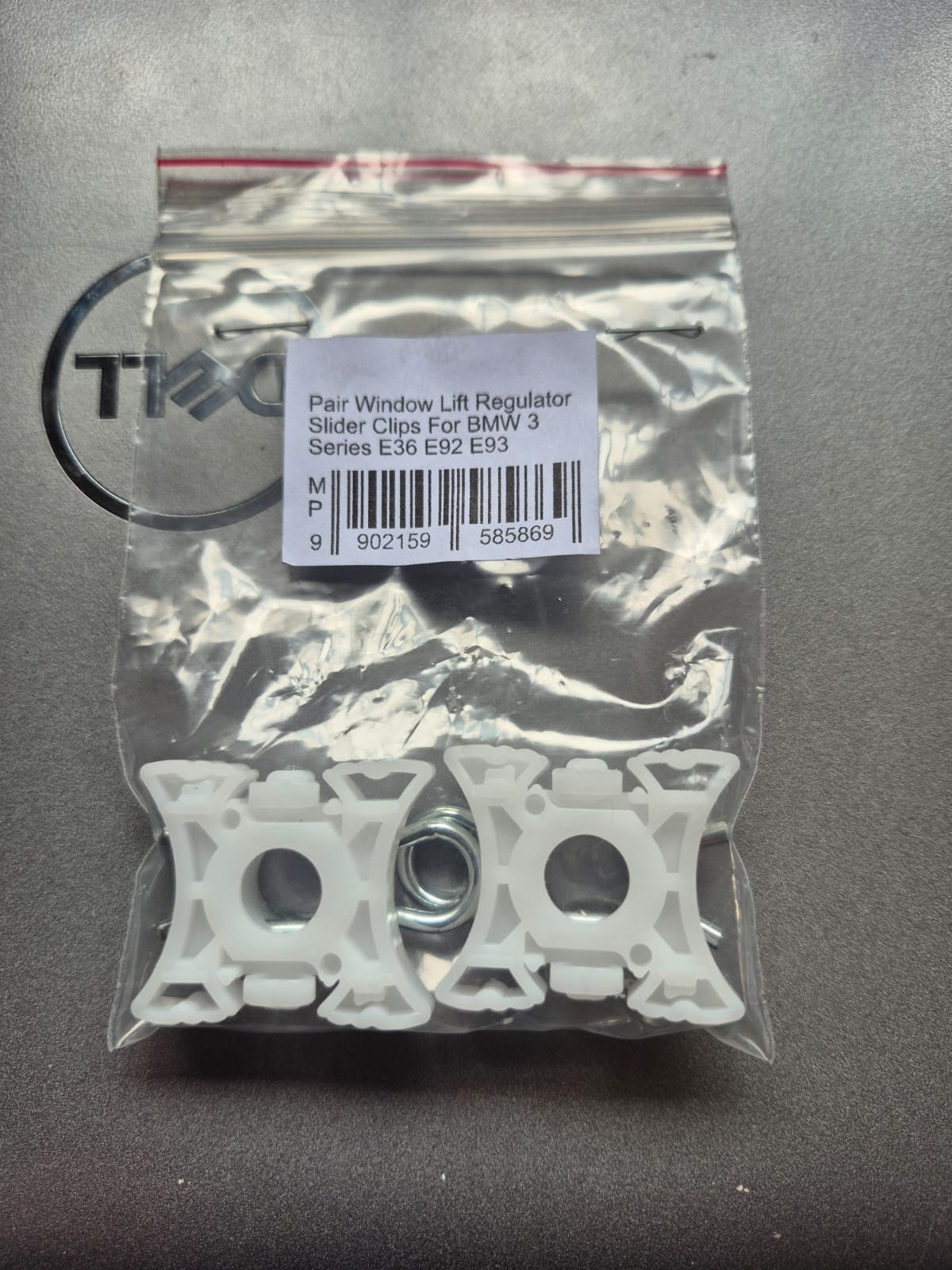 BMW E36 window slider clips